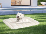 Pawz M Size Orthopedic Dog Bed with Sherpa Plush Removable Cover in White PT1275-M-WH_NZ