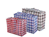 10x Large Stripe Bag Packing Storage Strip Zip Shopping Travel Check House Moving 65cm x 60cm x 25cm V563-H0-201-10PCS