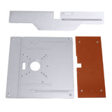 Aluminium Router Table Insert Plate Table for Woodworking Benches Router Plate Wood Tools Milling V1294-YM0703-3114230068011
