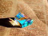 2PCS Dichroic X Prism RGB Dispersion Prism for Physics and Decoration with Storage Box-25mm20mm V1192-AZ-W-9749