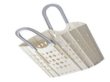 Laundry Basket Multifunction Plastic Foldable Clothes Hamper with Handles for Home Bathroom White V1294-YM0706-3117230214511