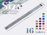 16 PCS Hair Tinsel Extension and 1 PC Halloween Headband V1259-DP01-A-1496