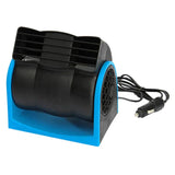 12V Adjustable Car Air Fan Dual Blue V728-LP1005006948628665