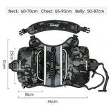 JUMAHE Dog Backpack Harness, Adjustable Dog Saddle Bag with Reflective Strips, Waterproof Oxford Pet V1188-MS-909-011
