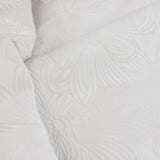Ardor Avena White Textured Floral Jacquard Quilt Cover Set Queen V442-INT-QUILTCS-AVENAJACQUARD-WHITE-QS