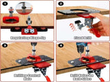 35mm Hinge Drilling Positioning Tool Adjustable Offset and Controllable Depth, Precision Drilling V1232-JLKKQ-001