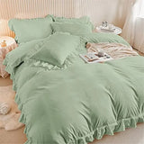 Ruffled Edge Capri Eden Quilt / Doona / Duvet Cover set V745-AQ081900Q3