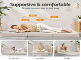 Giselle Bedding Foldable Mattress Fleece Portable 3-fold Folding Foam Mattresses FOAM-MFM-TRIO-FE