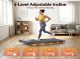 Everfit Treadmill Electric Walking Pad Incline Under Desk Home Gym 380mm Grey TMILL-380-INC-GR