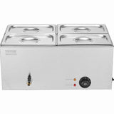 VEVOR Commercial Electric Food Warmer 4-Pan Countertop Buffet 15L Bain Marie V952-SYSPBWQPTK41MK1TQV3