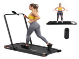 Everfit 4 in 1 Vibration Walking Pad Treadmill Under Desk Treadmills for Home Gym with App Control TMILL-MIG-380-VBH