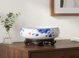 Ceramic Flowerpot Multi-Color Non-Hole Hydroponic Container for Home 1Set V1366-AZ2-W-12395