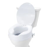 Raised Toilet Seat, 100 mm Height Raised, 136 kg Weight Capacity, Universal Toilet Seat Riser, Screw V952-LBSDSJGMTZDW0KLIAV0