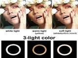120cm 10"LED Ring Light Dimmable Lighting Kit PhoneSelfie Tripod Makeup Live Lamp V201-W11877745
