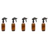 5x 500ml Amber Glass Spray Bottle Trigger - Refillable Oil Dispenser V238-SUPDSZ-32969381904464