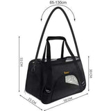 Pet Carrier Transport Bag, Black - Safe and Comfortable for Pets V1237-ZY-506-0387