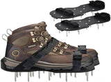 1 Pair Lawn Aerator, Lawn Scarifier Scarifier Spiked Shoes with Adjustable Straps, Universal Indoor V1237-ZY-715-150