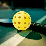 12Pcs Set 40-Hole Pickleball Balls High Bounce Outdoor Pickleball Set Yellow V1308-DSZKI-227-2