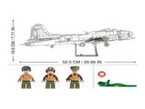 Sluban B1367 Model Kit 144 B17 Flying Fortress Heavy Bomber WWII USAAF Army Air Force Building SLB1367