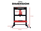 10 Ton Hydraulic Shop Press Workshop Jack Bending Stand H-Frame Tool Stand V379-10TSHPPRSS