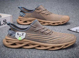 Unisex Breathable Soft-Soled Shoes - Brown - Size 9 V1106-M-SHOE-3809-BROW-9AU9EU40
