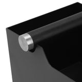 Coffee Knock Box With Removable Knock Bar Steel Coffee Grounds Knock Box Container Bin Black V1294-YM0901-3118240216411