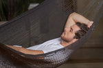 Outdoor undercover cotton Mayan Legacy hammock King size Black V97-TKBLACK