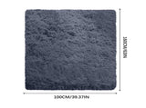 Area Rugs for Living Room, Fluffy 3.28x5.2ft Grey Large Shag Bedroom Carpet, Shaggy Rugs for V1192-AZ-W-21944
