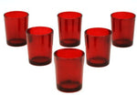 40 Pack Red Glass Votive Tealight Candle Holders House Party Cenrepiece Xmas Wedding Decor Glass V382-REDCHX40