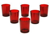 40 Pack Red Glass Votive Tealight Candle Holders House Party Cenrepiece Xmas Wedding Decor Glass V382-REDCHX40