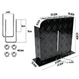 Alpen Outdoor Base 2mm Aluminum Diesel Heater Fuel Tank Cover, Heavy Duty Protective Guard for 10L XFYA-TC-L-BK