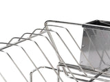 Dish Drying Rack Space Saving 2 Tier Dish Rack for Kitchen Counter Stainless Steel Dish Drainer with V1294-YM0901-3117250024511