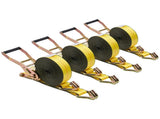 Ratchet Straps, 50.8 mm x 9.1 m, Heavy Duty Tie Down Straps with Double J Hook, 4536 kg Break V952-SJGJLD2X304JSMY7Z001V0