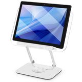 Multi-Functional White Acrylic Book Holder for Reading Hands-Free with Page Clips V1369-AZ3-W-20971