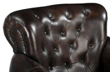 CHOCOLATE LEATHER ARMCHAIR V742-M11097