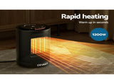 Devanti Electric Fan Heater 1200W FH-A-1200-BK