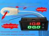 Hall Ammeter Voltmeter DC 0-300V 200A Battery Monitor LED Digital Current Voltage Meter 12V 24V 36V V1369-AZ3-W-11593