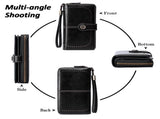 Leather Wallet Women Rfid Blocking Large Capacity, Zip Around Long Wallet - Pu Phone Clutch Purse, V1189-LWWAL-20260325-00077