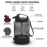 Accessories Dog Water Bottle, 77oz/2.2L Portable Travel Dog Water Bottle Dispenser, Food-Grade V1369-AZ3-W-15844