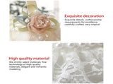 Wedding Basket Lace Simulation Flowers Handheld Flower Basket Decorative Flower Girl Basket for V1294-YM0715-220510XY011