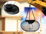 2 Pack Outdoor Solar Lights, Waterproof LED Hanging Lanterns with Warm White Light for Garden, V1189-LC-SD-00048