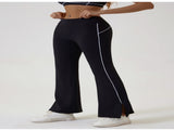 Pink Flared Leggings & Sports Bra Set - Breathable & Stretchy Activewear for Yoga, Running & Gym V888-ELOSUNG20094