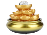LED Water Fountain Innovative Resin Waterfall Ornament Art Crafts for Home Office Landscape V1294-YM0901-3111200232213