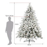 Christabelle 9ft Christmas Tree with Twinkle Lights- Snowy Dorchester 112_NATSD9