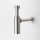 2023 Brushed Nickel p trap ROUND BOTTLE TRAP 32/40 mm WASTE for wall hung basin vanit V549-BOTTLENICKEL