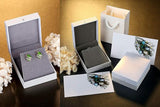 Infinity Love Heart Birthstone Earrings for Women, Crystal Stud Earrings with Healing Stones, V1164-325820