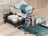 CARLA HOME Expandable Dish Drying Rack with Drainage Spout, Utensil Holder & Drainboardfor Kitchen LSB-36265