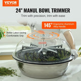 Leaf Bowl Trimmer, 24'' Trimmer Bowl, Manual Bud Trimmer with Stainless-Steel Blades for Twisted V952-SDSCJ24YCABSJOAOFV0