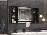 Bathroom Mirrored Cabinet Wall Storage Organizer V178-66790