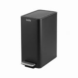 Cefito 15L Pedal Rubbish Bin Slim Carbon Steel Garbage Bin for Home Black RB-15L-1C-BK